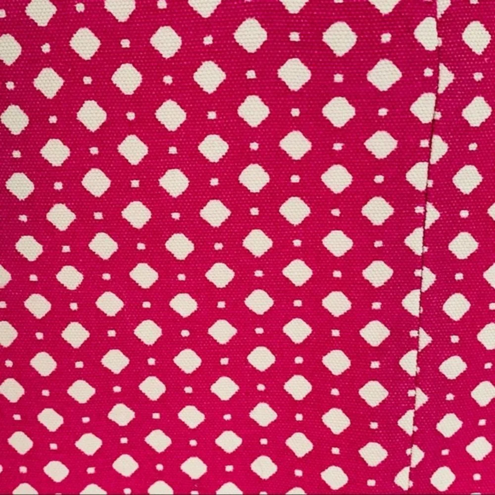 J. Crew Pink & White Polka Dot Mini Skirt (size 4)